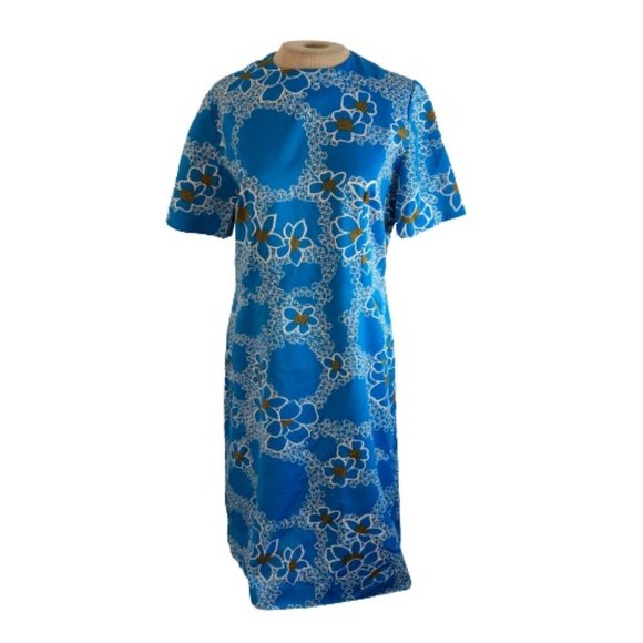 Dresses & Skirts - Vintage Mini Dress Turquoise Estimated M Medium